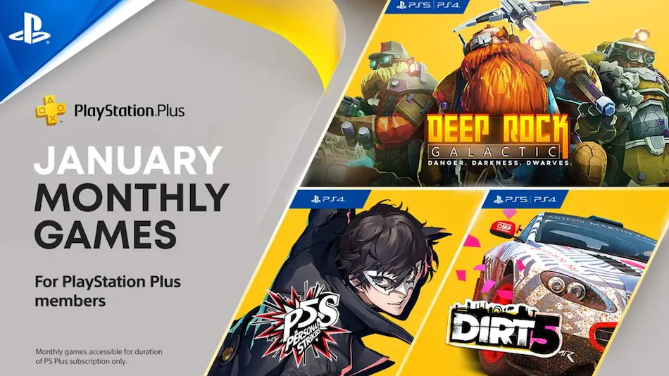 PlayStation Plus reveals your January 2022 game treats